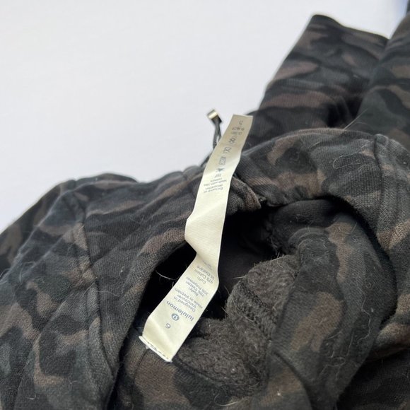 Lululemon Scuba Hoodie Sequoia Deep Coal Camo Pattern 6 Black - Picture 5 of 6